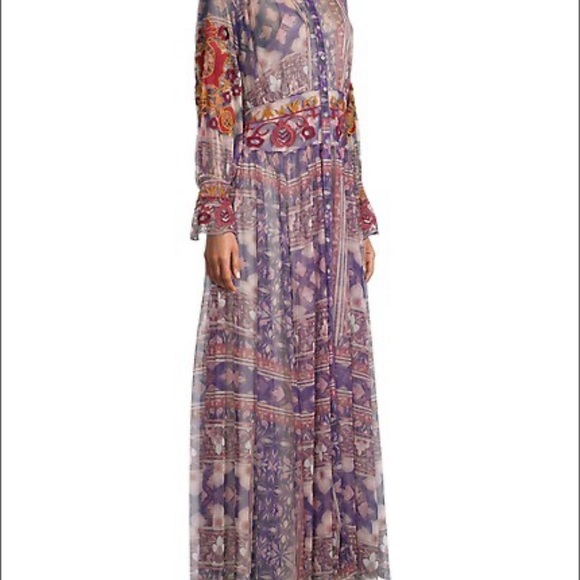 ❤️JOHNNY WAS DUANA EMBROIDERED MESH DRESS💐💐❤️ Most beautiful dress. 3 sizes. - Picture 7 of 11